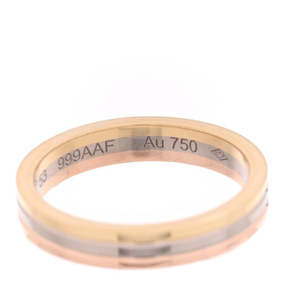Cartier 18K Pink White Yellow Gold 3.5mm Vendome Louis Cartier Wedding Band Ring  53 6.5 5 of 5