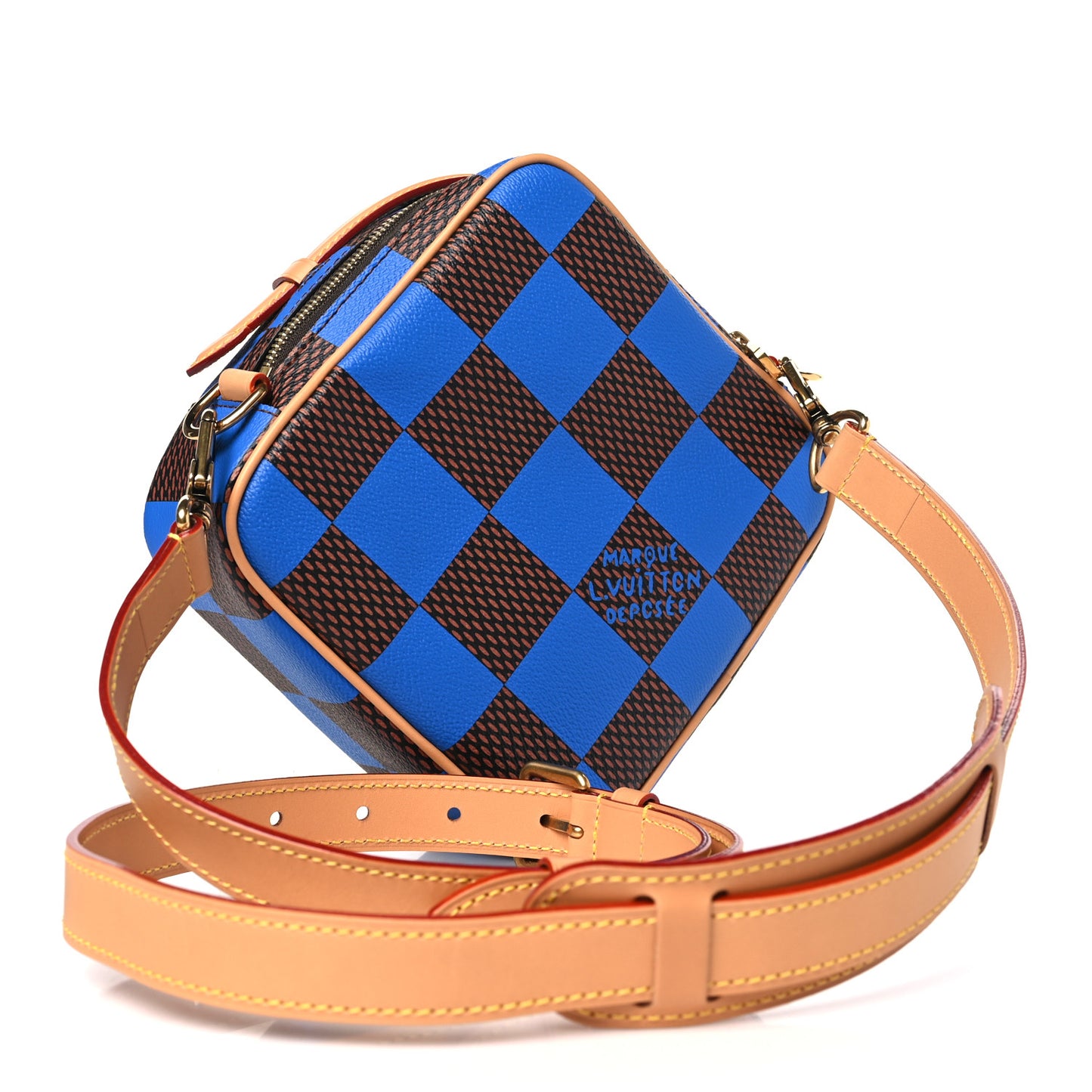 Damier Pop Chess Messenger Blue