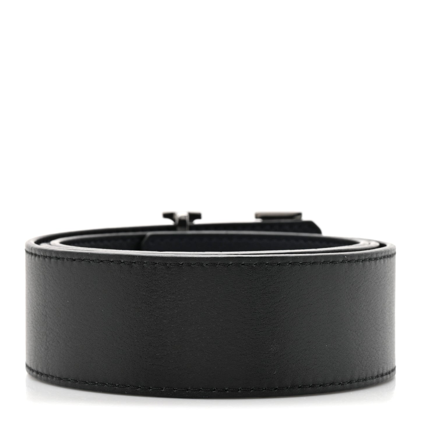 Calfskin 40mm LV Tilt Reversible Belt 90 36 Black Navy