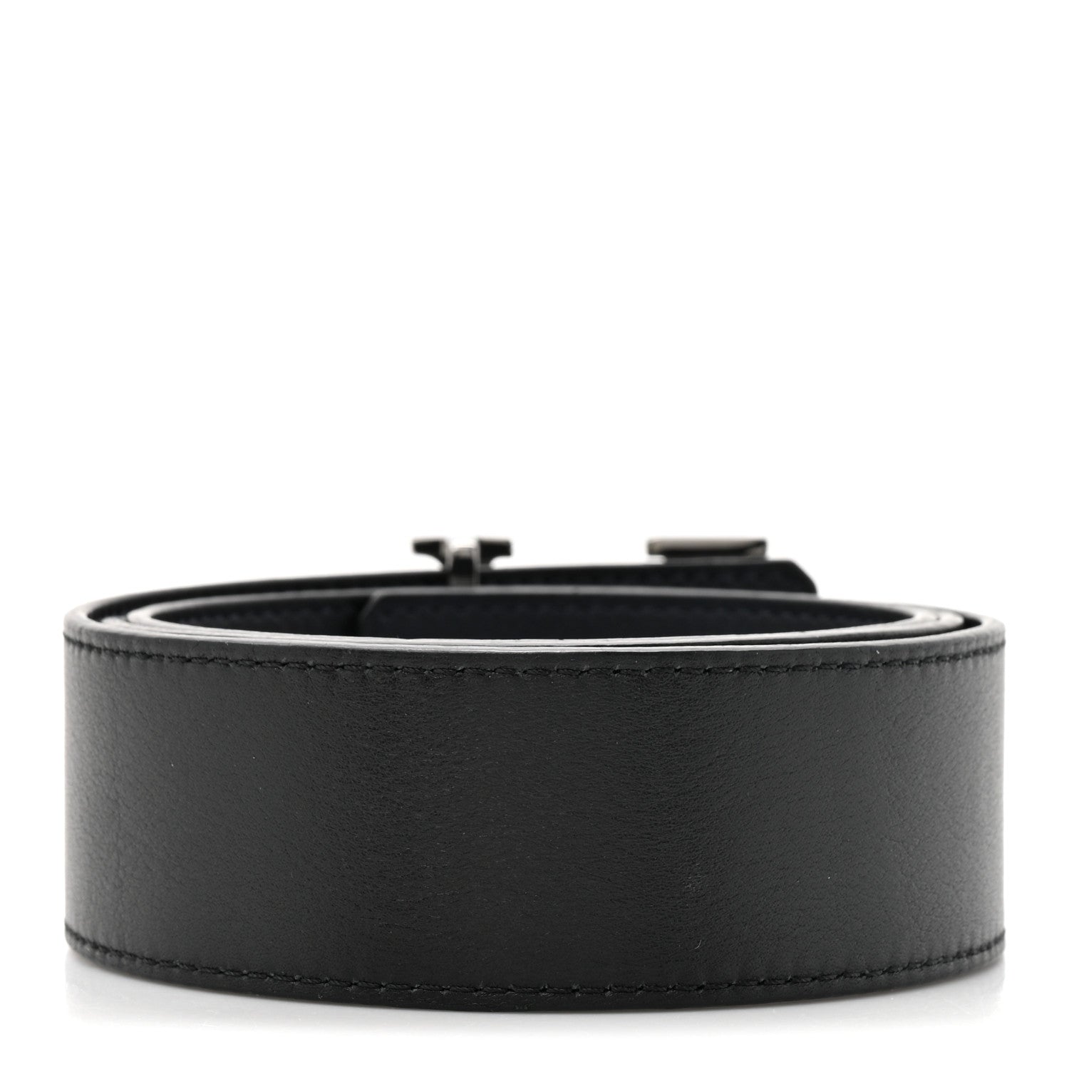 Louis Vuitton Calfskin 40mm LV Tilt Reversible Belt 90 36 Black Navy 2 of 4