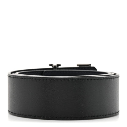 Louis Vuitton Calfskin 40mm LV Tilt Reversible Belt 90 36 Black Navy 2 of 4