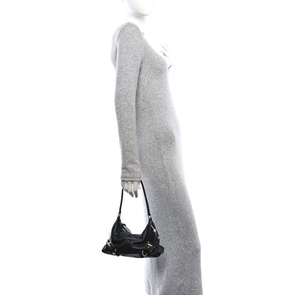 Givenchy Shiny Calfskin Small Harness Voyou Shoulder Bag Black 2 of 10