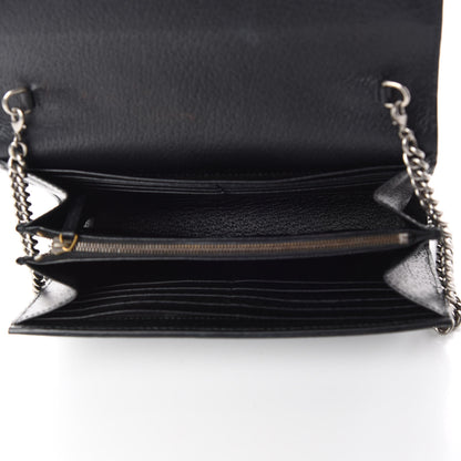 Gucci Calfskin Web Mini Dionysus Chain Wallet Black 5 of 9