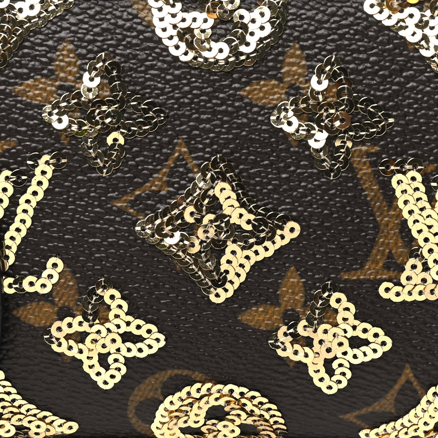 Monogram Sequins Eclipse Mini Pochette Gold