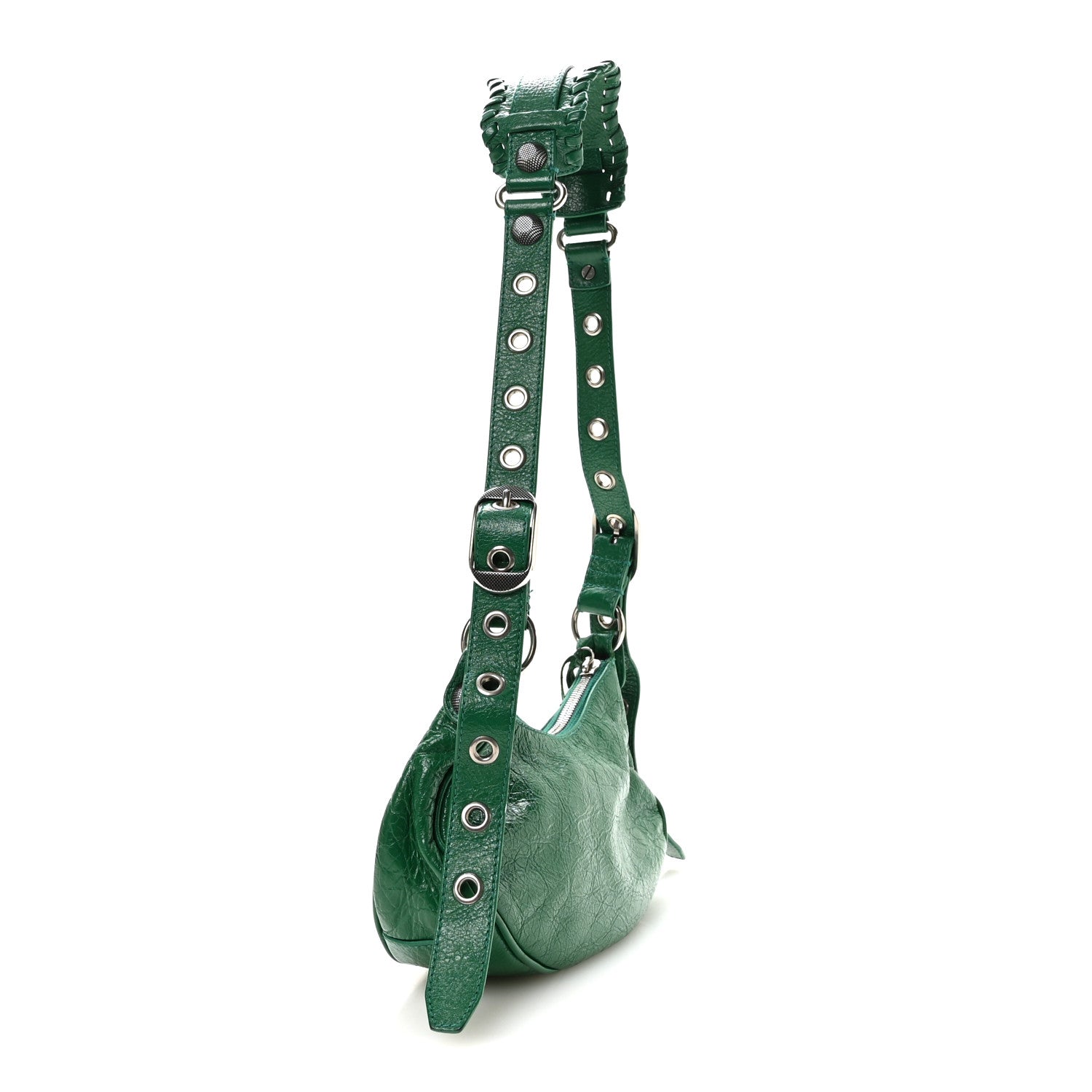 Balenciaga Agneau Arena Le Cagole Shoulder Bag XS Jade 4 of 11