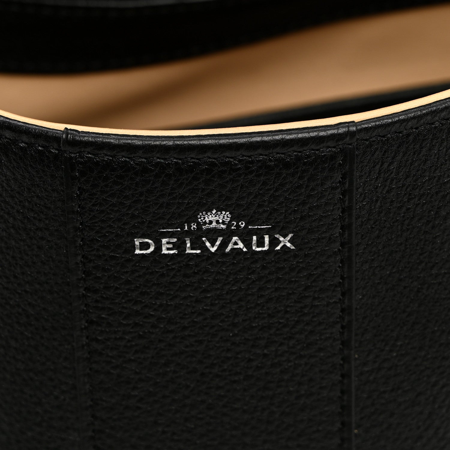 Delvaux Grained Calfskin MM Brillant Satchel Black 6 of 10