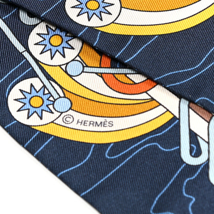 Hermes Silk Odyssey Twilly Marine Gold Ciel 1 of 4