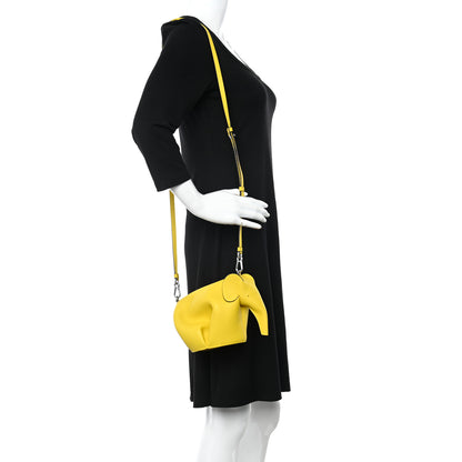 Loewe Calfskin Mini Elephant Crossbody Bag Yellow 2 of 15