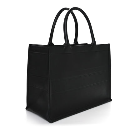 Christian Dior Calfskin Embossed Medium Book Tote Black 3 of 14