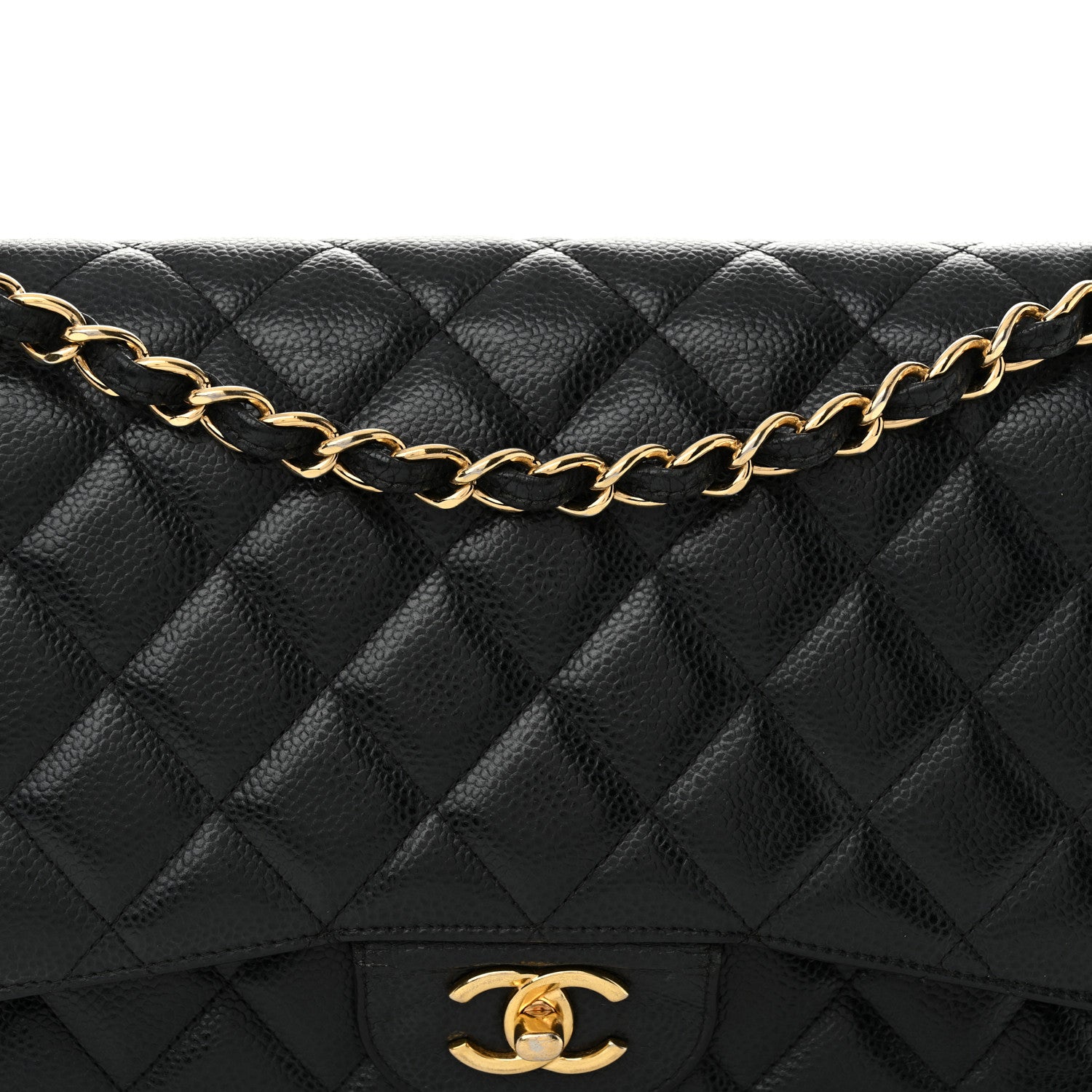Chanel Caviar Quilted Jumbo Double Flap Black 8 of 14