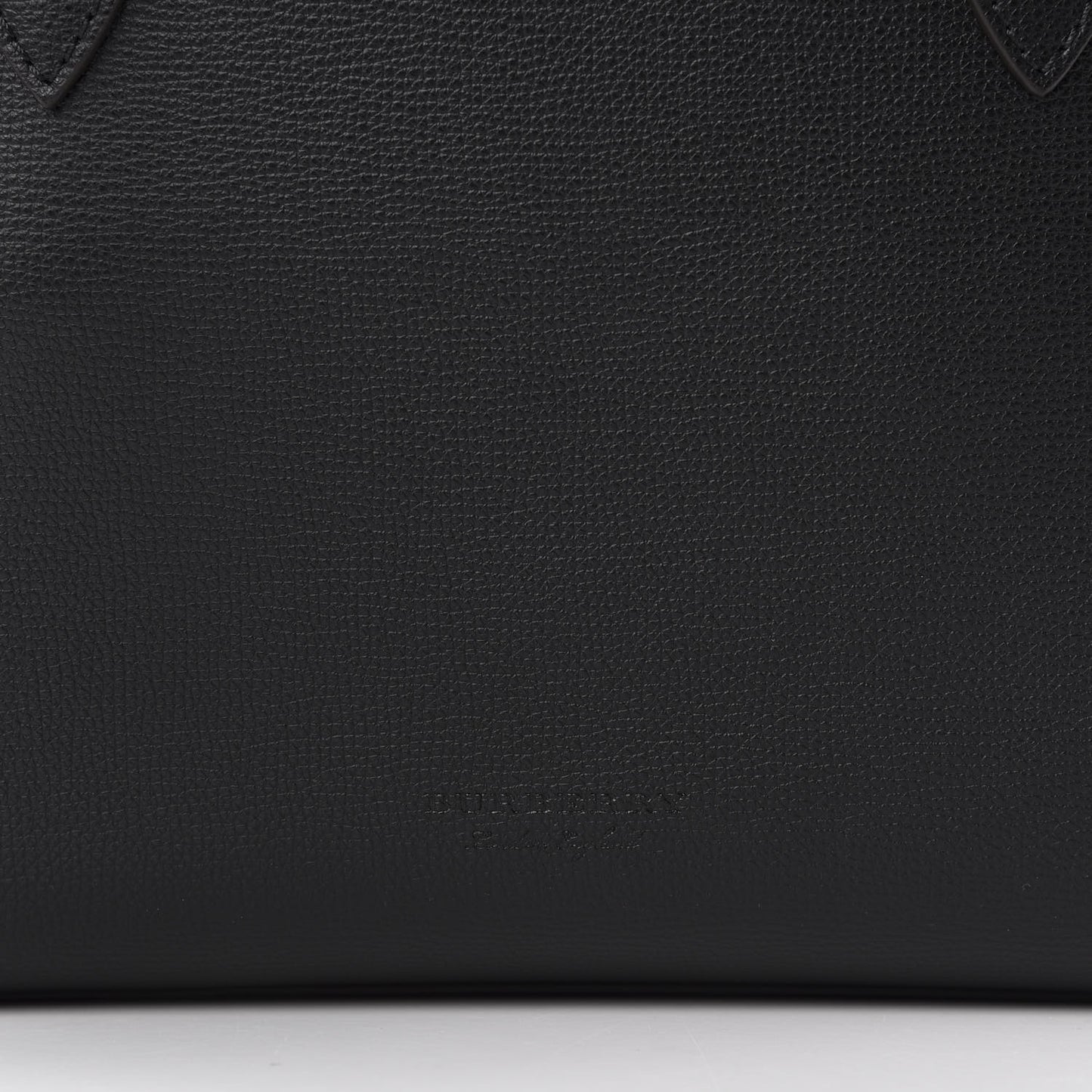 Grainy Calfskin Haymarket Check Small Reversible Tote Black