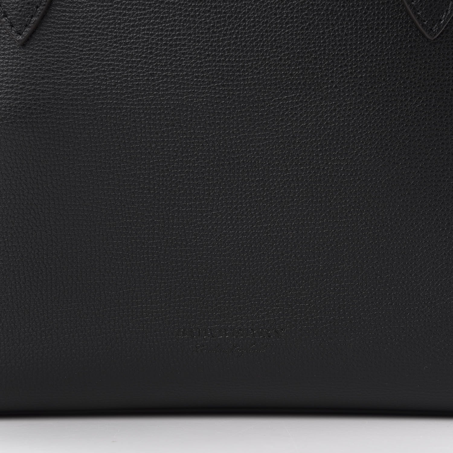 Burberry Grainy Calfskin Haymarket Check Small Reversible Tote Black 10 of 10