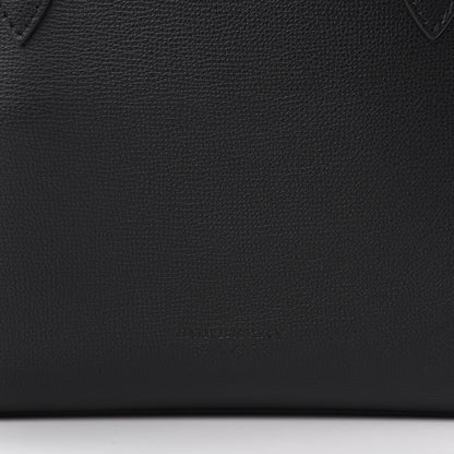 Burberry Grainy Calfskin Haymarket Check Small Reversible Tote Black 10 of 10