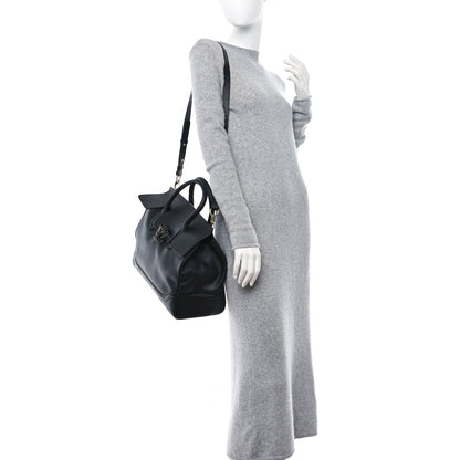 Versace Calfskin Large Palazzo Empire Bag Black 2 of 17