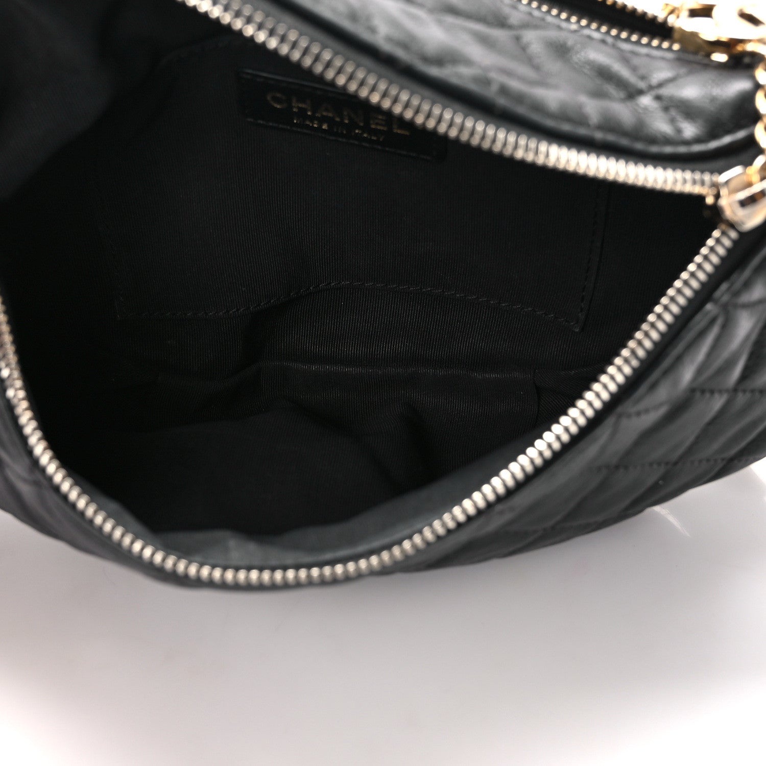 Chanel Calfskin Quilted Banane Waist Bag Fanny Pack Black 5 of 11