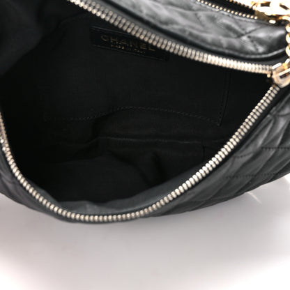 Chanel Calfskin Quilted Banane Waist Bag Fanny Pack Black 5 of 11