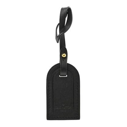Louis Vuitton Calfskin Luggage Tag Black 1 of 3