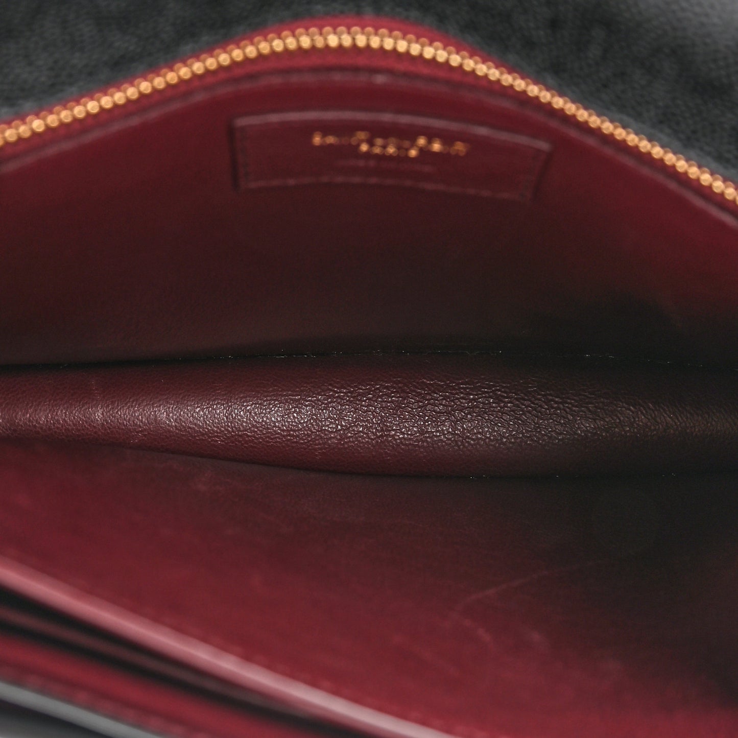 Grain De Poudre Monogram Cassandra Clasp Bag Black