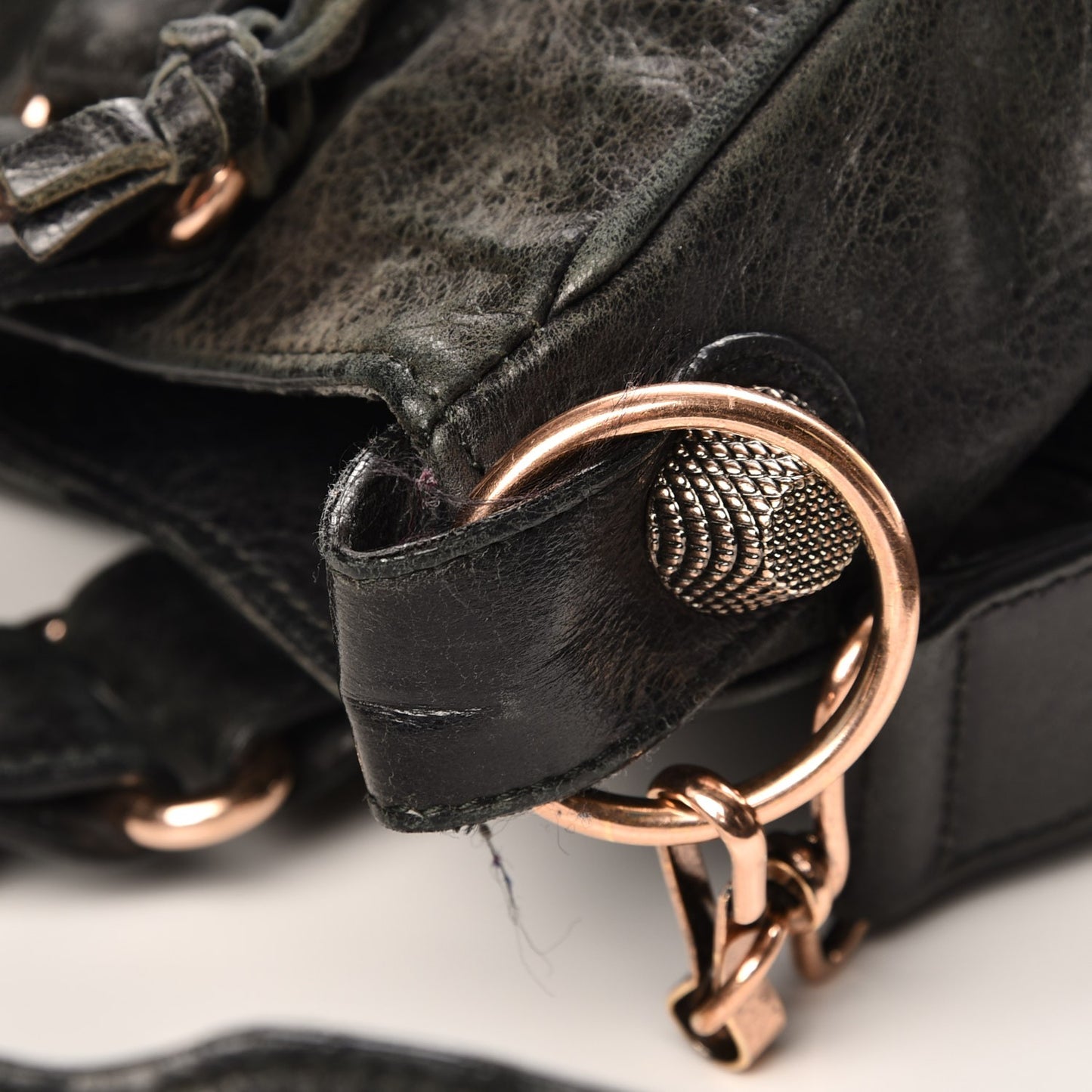 Agneau Giant 21 Rose Gold Hardware Velo Black