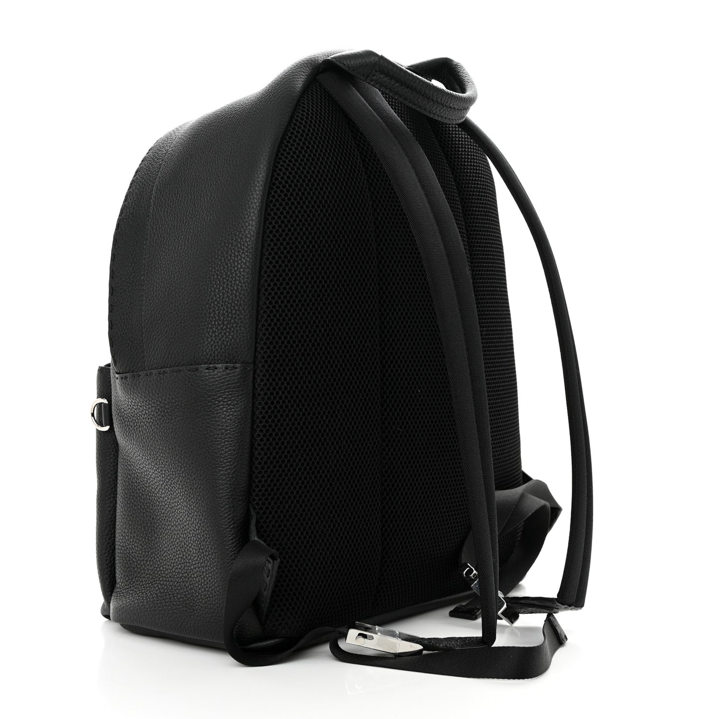 Cuoio Romano Selleria Crocodile Monster Eyes Backpack Black Girasole