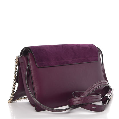 Chloe Suede Calfskin Small Faye Shoulder Bag Intense Violine 2 of 10