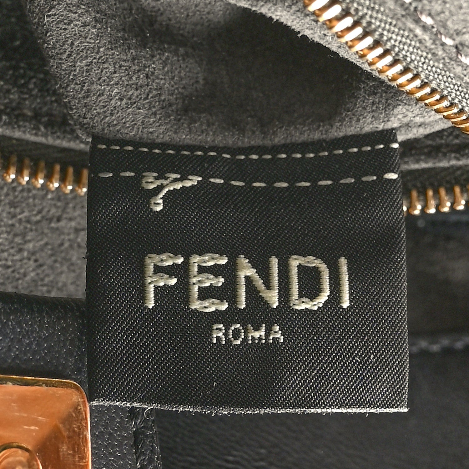 Fendi Nappa FF 1974 Embossed Small FF Tote Black 7 of 9