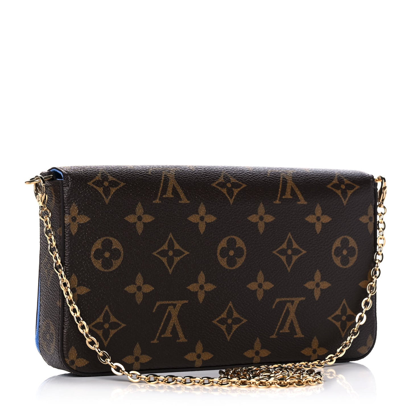 Monogram 2021 Christmas Animation China Wall Pochette Felicie Chain Wallet Myosotis Blue