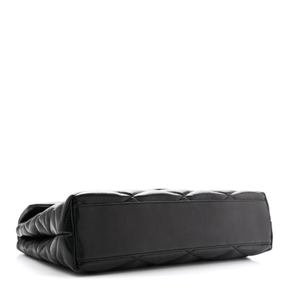 Saint Laurent Lambskin Quilted Sade Puffer Envelope Clutch Black 8 of 18
