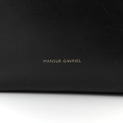 Mansur Gavriel Calfskin Mini Bucket Bag Black Flamma 6 of 14