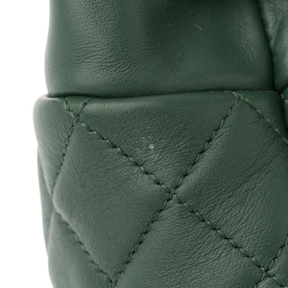 Chanel Calfskin Quilted Large Urban Spirit Backpack Dark Green 14 of 16