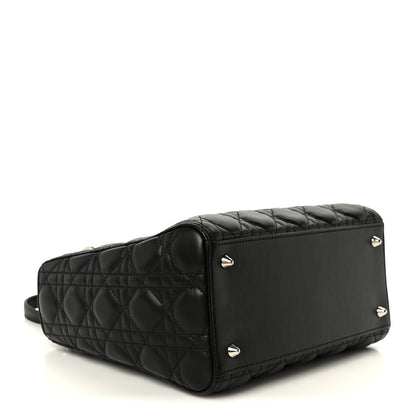 Christian Dior Lambskin Cannage Medium Lady Dior Black 4 of 10