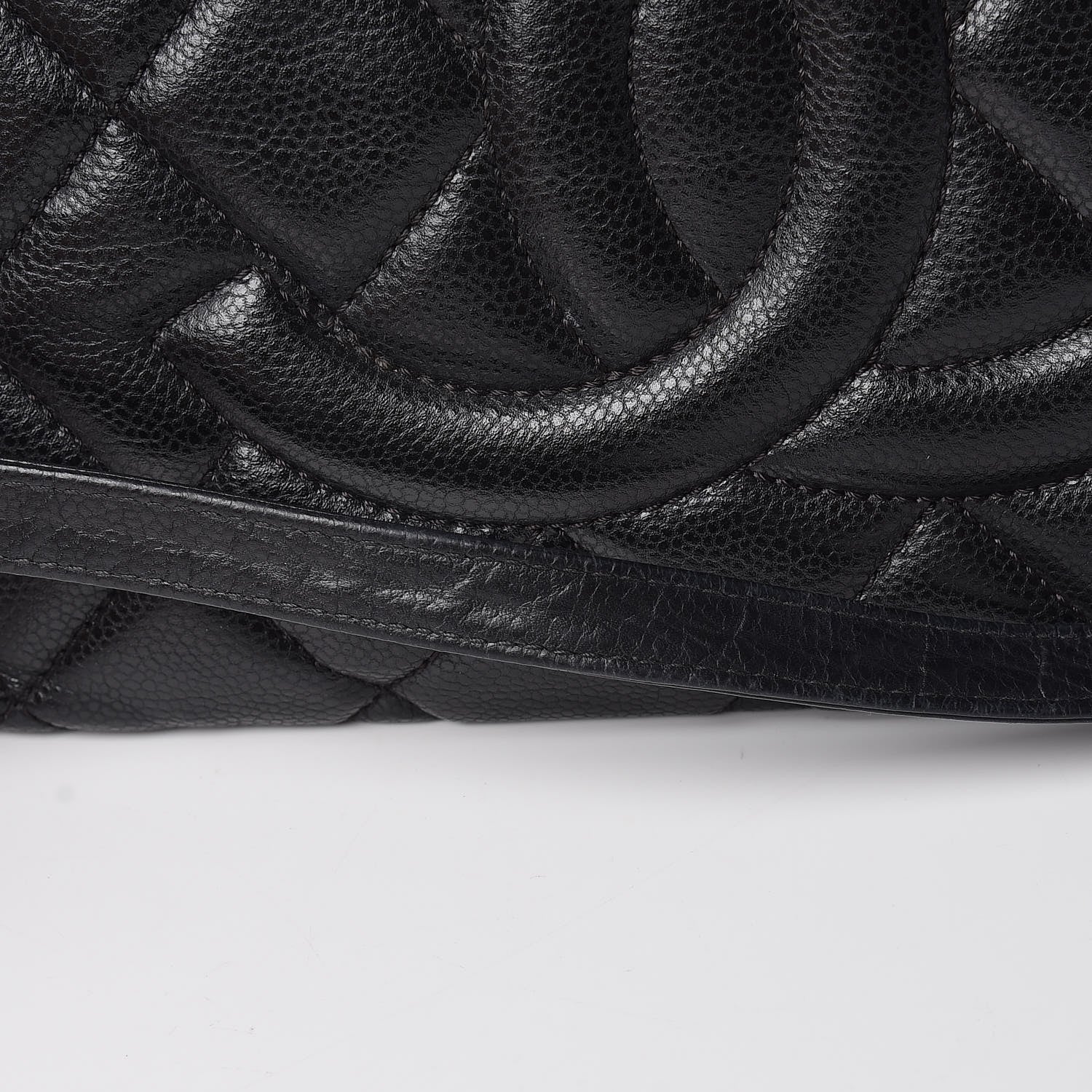 Chanel Caviar Quilted Shopping Tote Black 10 of 14