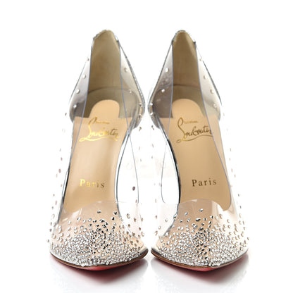 Christian Louboutin PVC Specchio Degrastrass 100 Pumps 38.5 Silver 2 of 9
