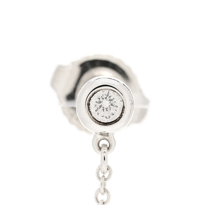 Tiffany Sterling Silver Diamond .24ct Elsa Peretti Diamonds by the Yard Drop Earrings 6 of 7