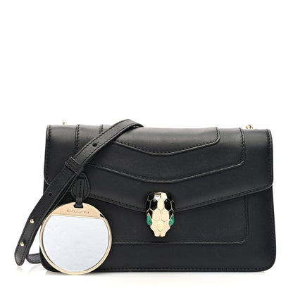 Bulgari Calfskin Serpenti Forever Crossbody Bag Black 3 of 10