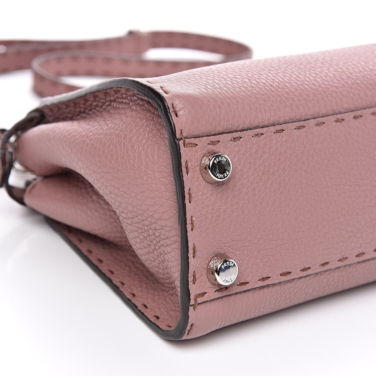 Cuoio Romano Selleria Bi-Color Mini Peekaboo Iconic Satchel English Rose Camelia