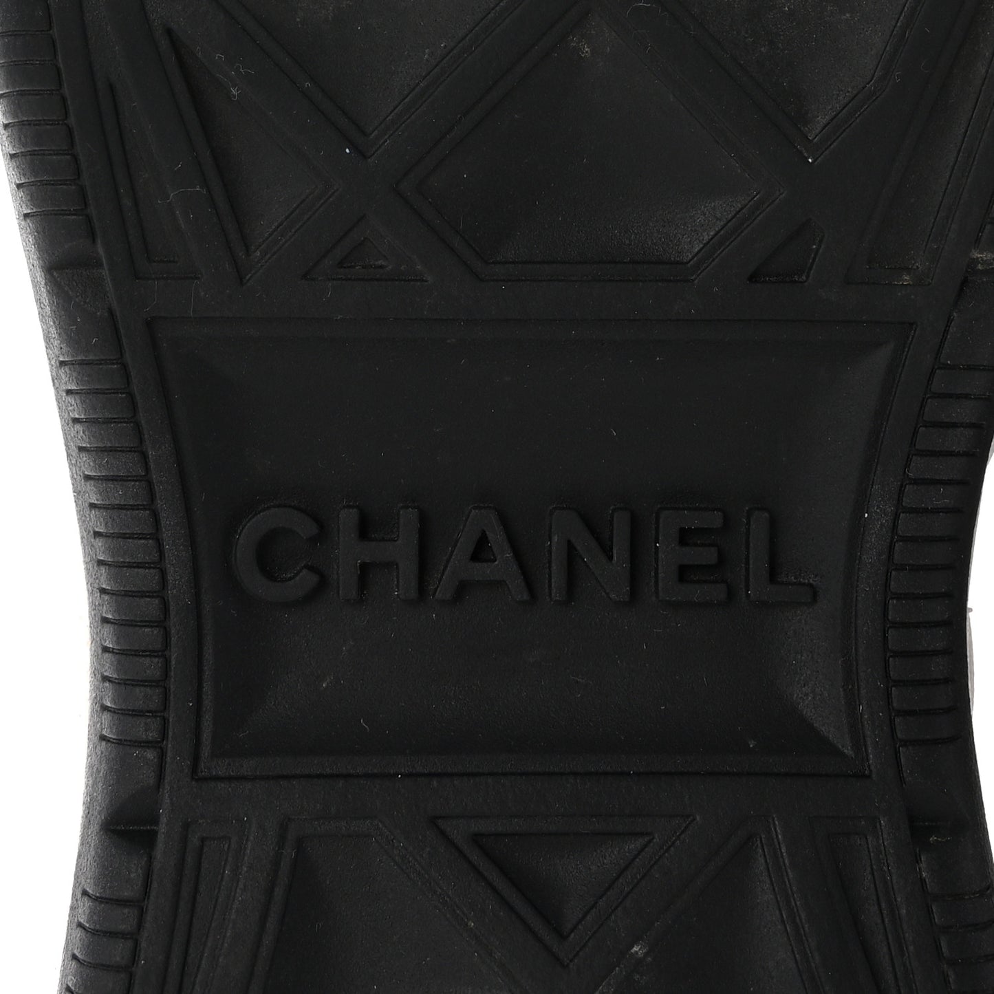 Velvet Calfskin Mixed Fibers CC Sneakers 39.5 Black