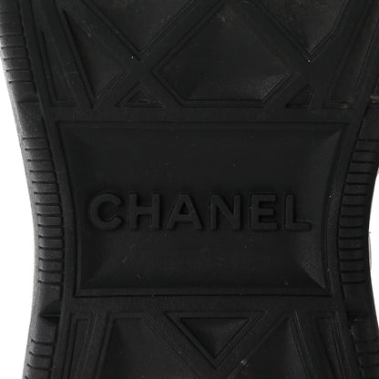 Chanel Velvet Calfskin Mixed Fibers CC Sneakers 39.5 Black 8 of 10