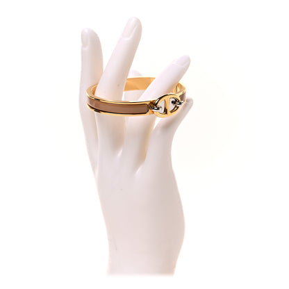 Hermes Enamel Mini Farandole Clic Chaine D'Ancre Bracelet Marron Glace 2 of 4
