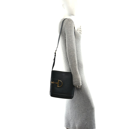 Gucci Arabella Calfskin Horsebit 73 Medium Bucket Bag Black 2 of 10