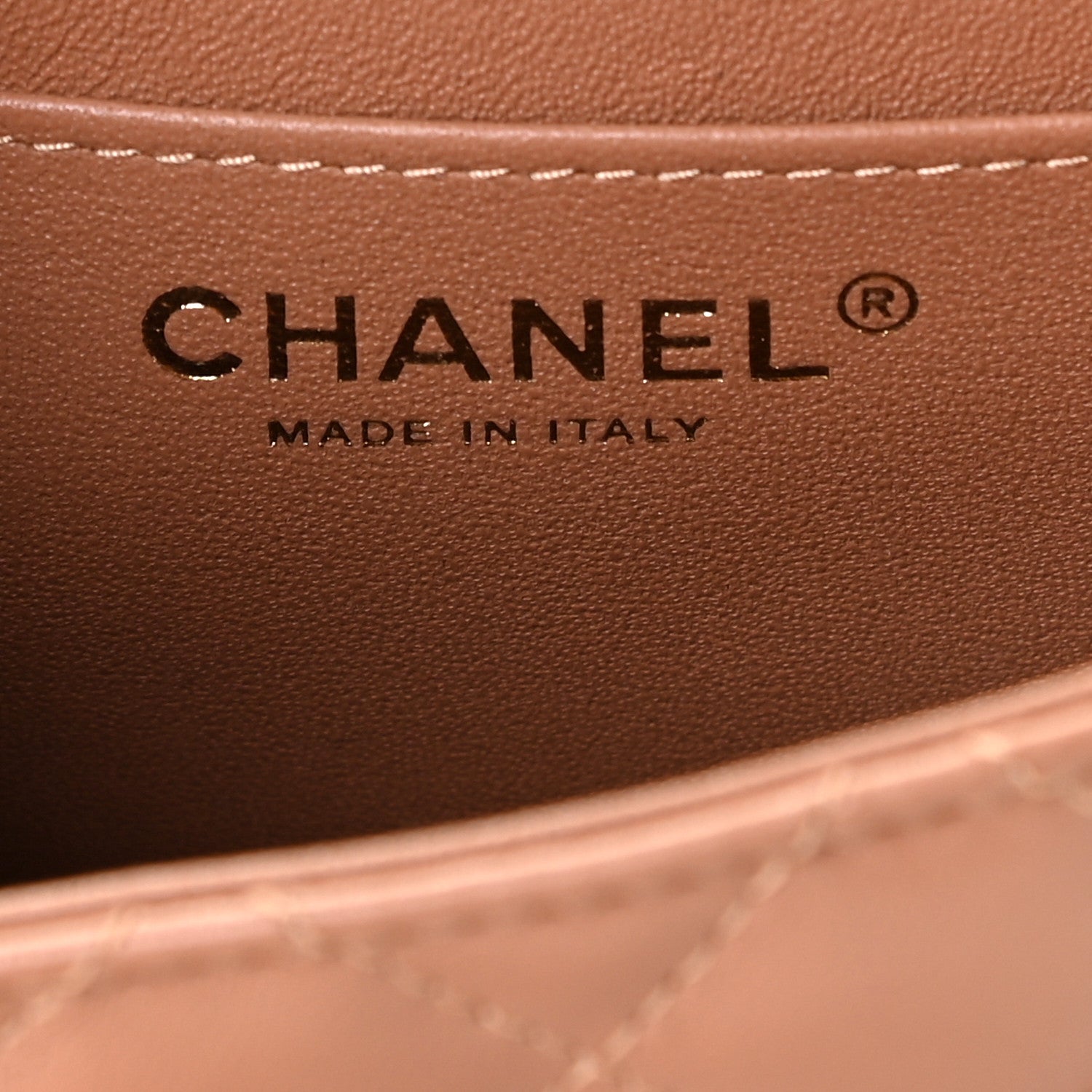 Chanel Lambskin Quilted Mini Square Flap Brown 5 of 9