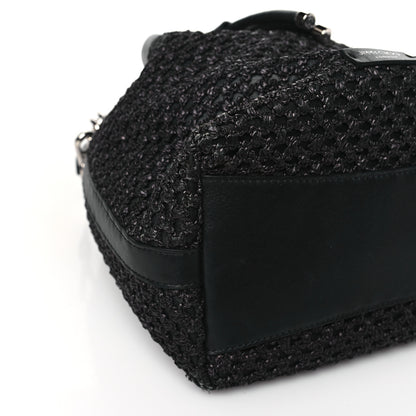 Jimmy Choo Raffia Net Bon Bon Bag Black 7 of 8
