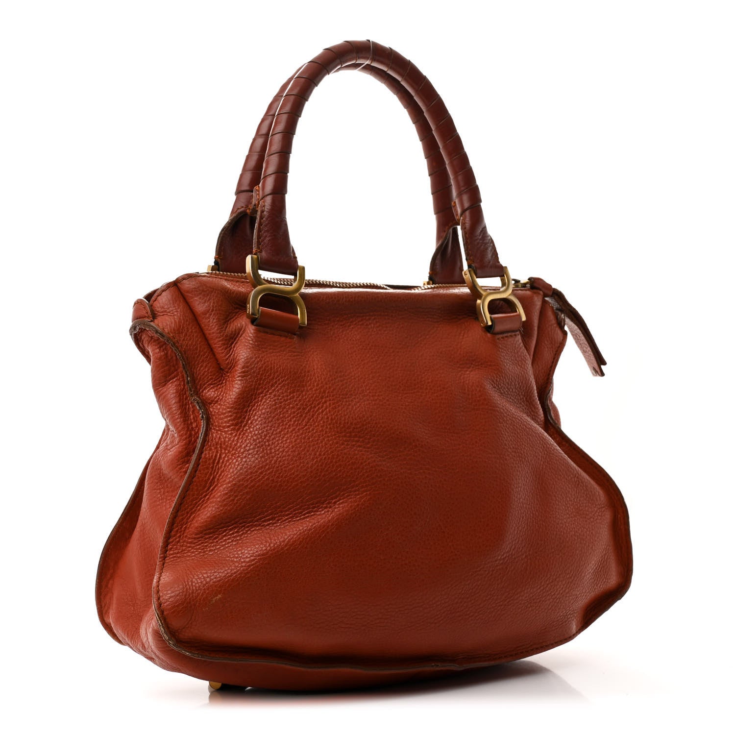 Chloe Calfskin Medium Marcie Satchel Brown Delight 3 of 16
