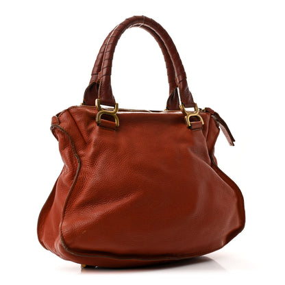 Chloe Calfskin Medium Marcie Satchel Brown Delight 3 of 16
