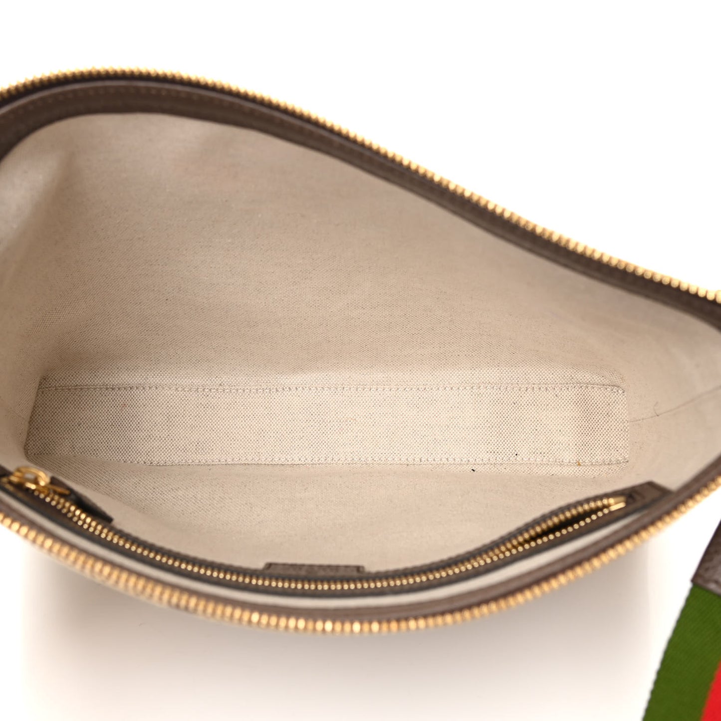 Monogram Jumbo GG Textured Dollar Calfskin Web Wristlet Messenger Bag Camel Ebony New Acero