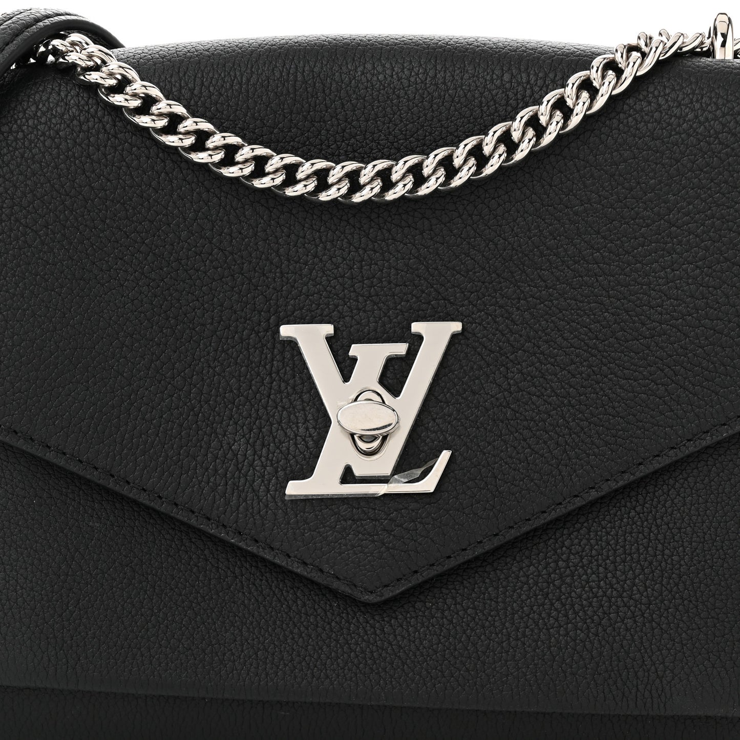 Soft Calfskin Mylockme Chain Bag BB Black