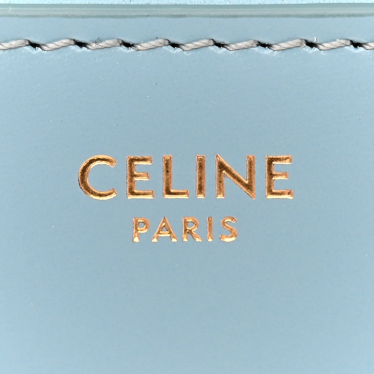 Celine Shiny Calfskin Teen Triomphe California Blue 6 of 10