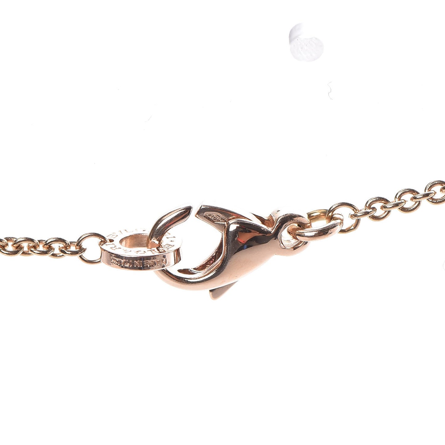 18K Rose Gold White Ceramic B.Zero1 Pendant Necklace