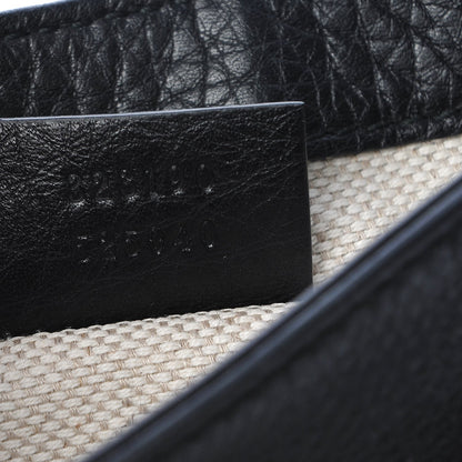 Gucci Pebbled Calfskin Small Soho Flap Crossbody Black 7 of 9