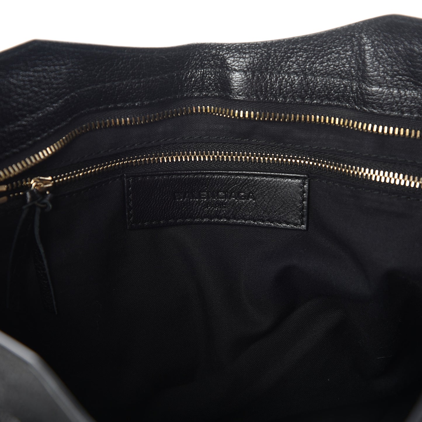 Chevre Gold Metallic Edge Hardware City Black